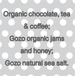 Organic chocolate, tea and coffee - Gozo organic jams and honey - Gozo natural sea salts